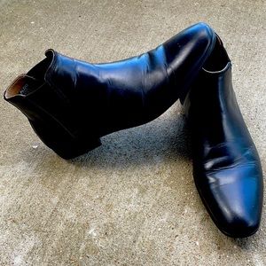 Also, Black Leather, Dress Chelsea Boot